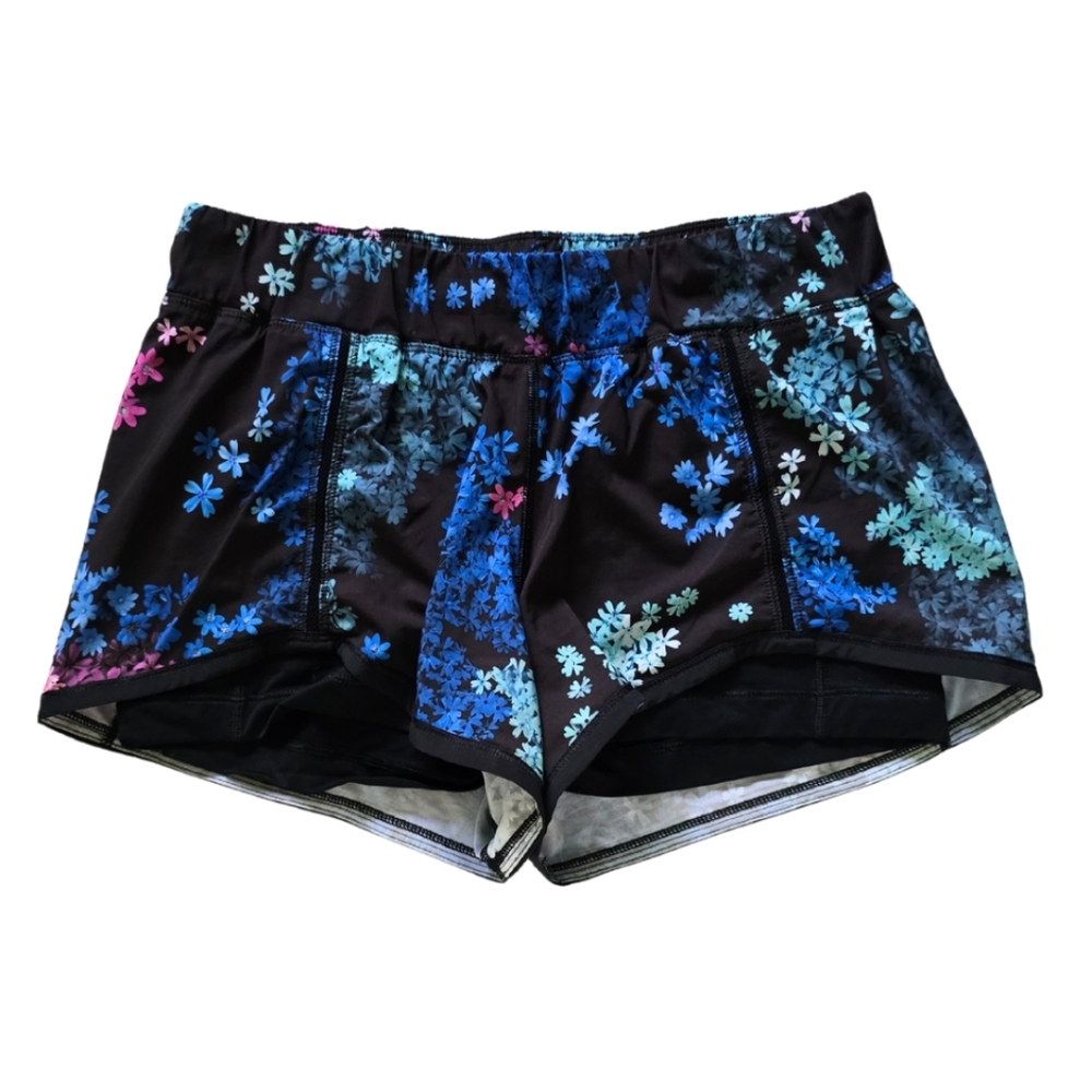 Lululemon In A Flash Short Petal Pop Multi Size 8 Black - Picture 8 of 13